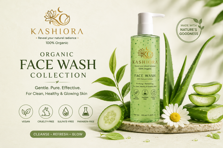100% Organic Face Washes